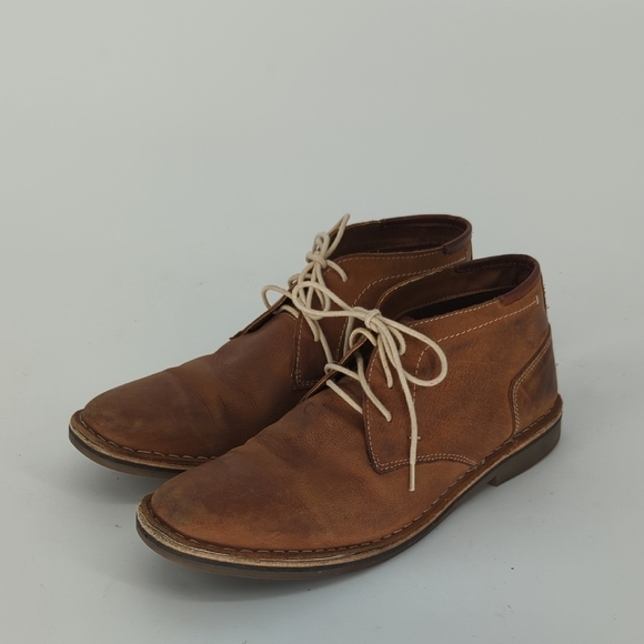 Men's Steve Madden High Top Leather Chukkas Boots Brown 9.5 casual classic - Picture 3 of 13